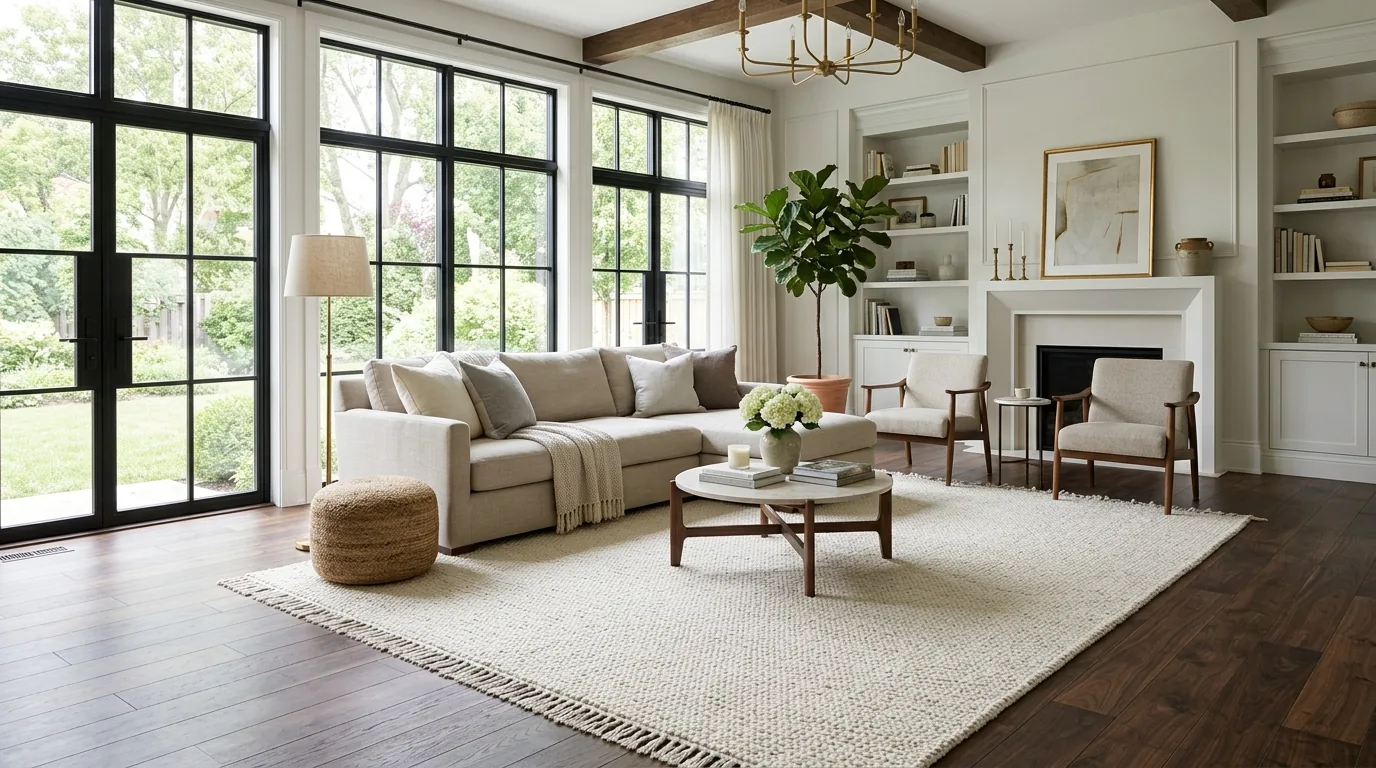 15 Beautiful Area Rug Ideas for Dark Wood Floors Perfect Pairings